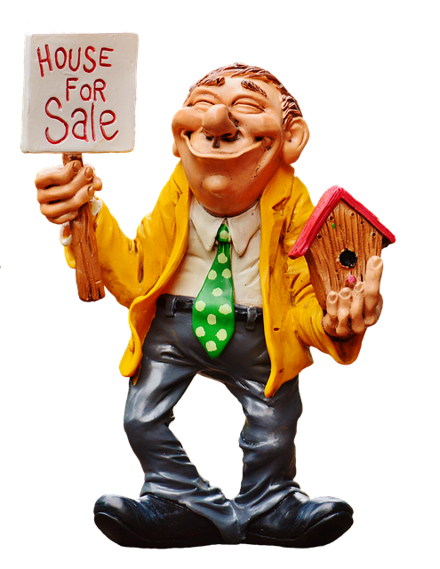 Bordje te koop in de tuin